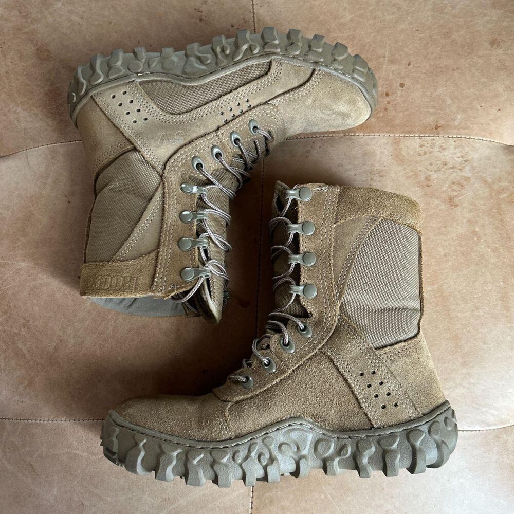 Vibram Rocky Special Ops Coyote Tactical Military Utility Combat Boots 6M USA
